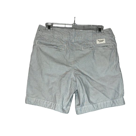 Abercrombie & Fitch Mens Size 30 Chino Gray 7" Inseam Button Fly Pockets - Picture 3 of 7